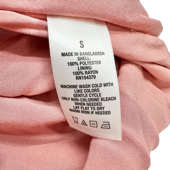 Aéropostale Womens Plaid Slip Dress S Dusty Rose and Blue Lined Rayon Polyester - Picture 5 of 10